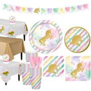 Sparkling Unicorn Tableware Party Kit